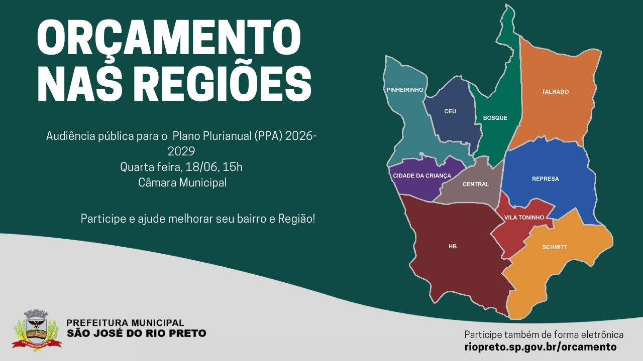 Prefeitura fará audiência pública sobre Plano Plurianual 2026-2029