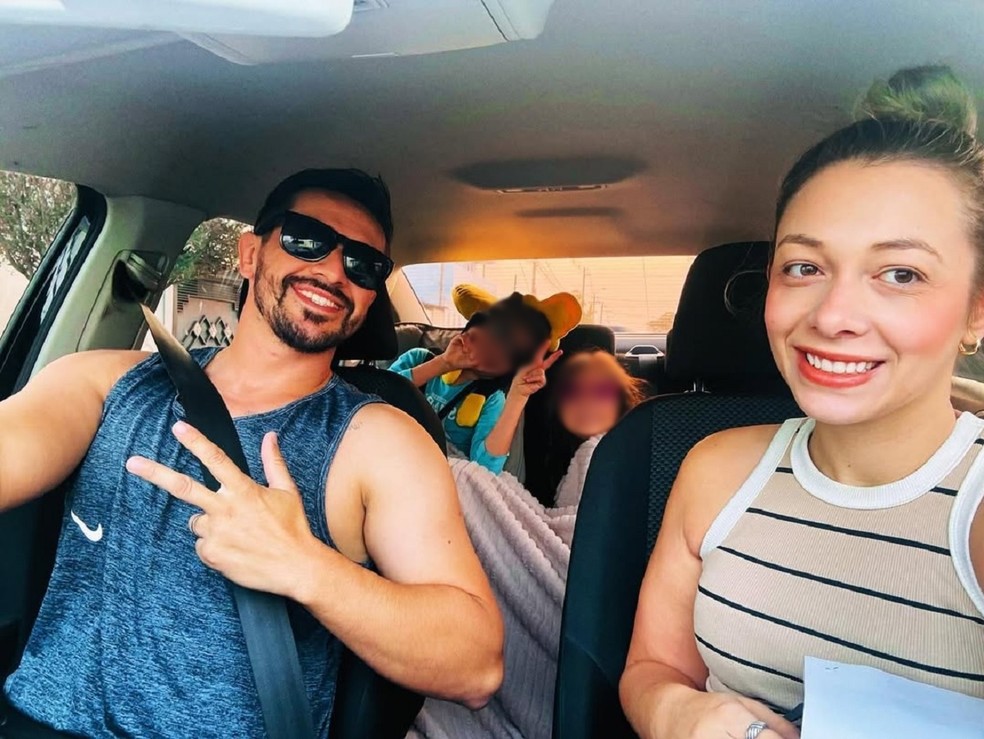 Os dois tinham filhos de outros relacionamentos; crianças estavam no carro no momento do ataque — Foto: Arquivo Pessoal