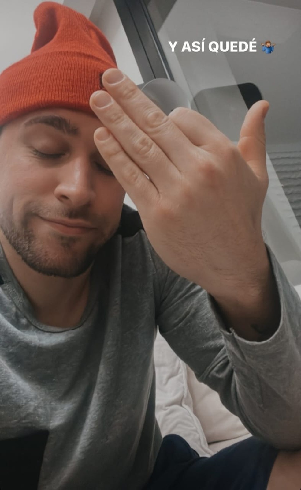 Gonzalo fazendo piada com vídeo que viralizou — Foto: Instagram / Reprodução