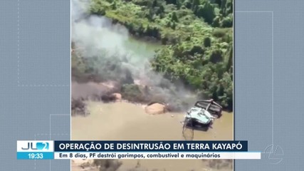 Operação de retirada de invasores da terra Kayapó destrói maquinários em área de garimpo
