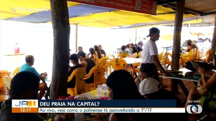 Veja como o palmense está aproveitando o 1º dia ano