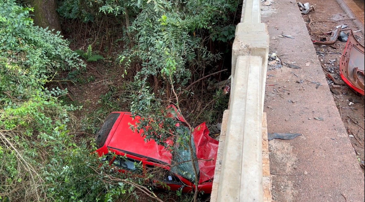 Três pessoas morrem em acidente na ERS-155, em Ijuí; carro caiu de ponte após colisão