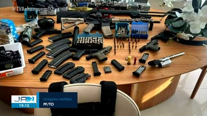 PF encontra arsenal de armas durante cumprimento de busca e apreensão em Palmas