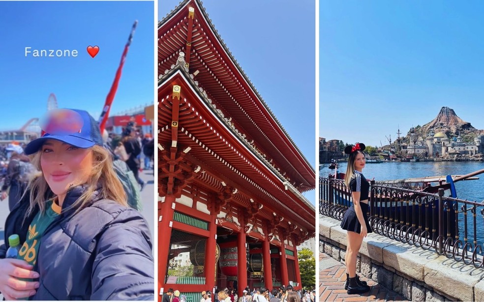 Amanda compartilhava registros dos seus passeios no Japão nas redes sociais — Foto: Reprodução/Redes sociais