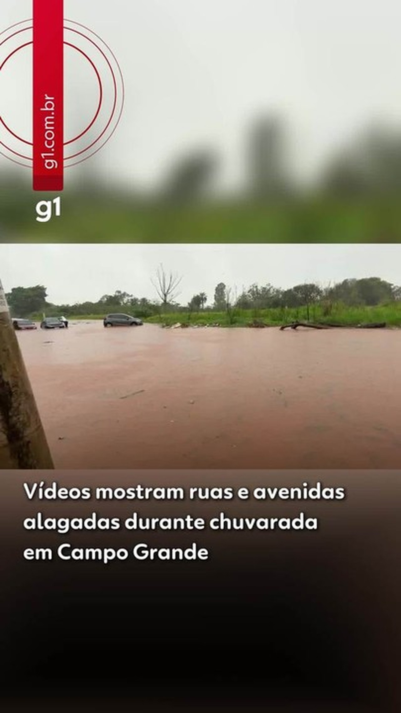 Chuva transborda Lago do Amor, deixa carros ilhados e alaga ruas em Campo Grande; veja vídeos