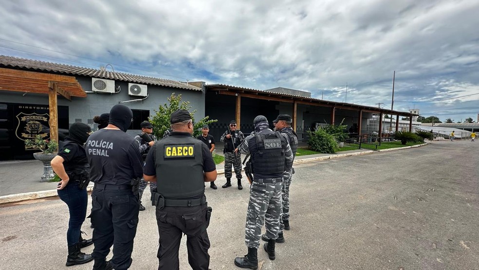 A operação investiga membros de uma organização criminosa já presos. — Foto: MPMT