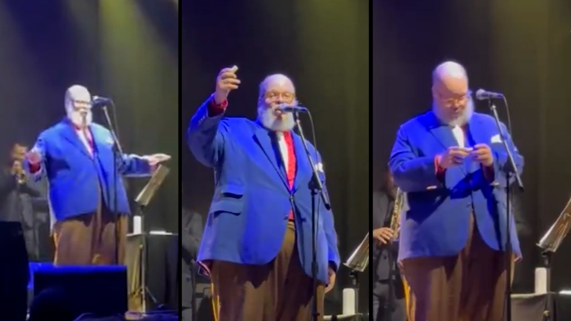 Fã joga rolha em Ed Motta durante show no Circo Voador; cantor interrompe apresentação e ironiza situação: ‘Posso guardar?’