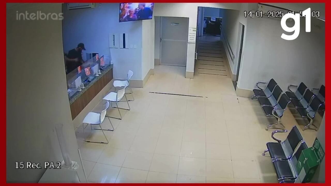 VÍDEO: falso paciente rende e assalta funcionária de hospital e maternidade em Várzea Grande (MT)