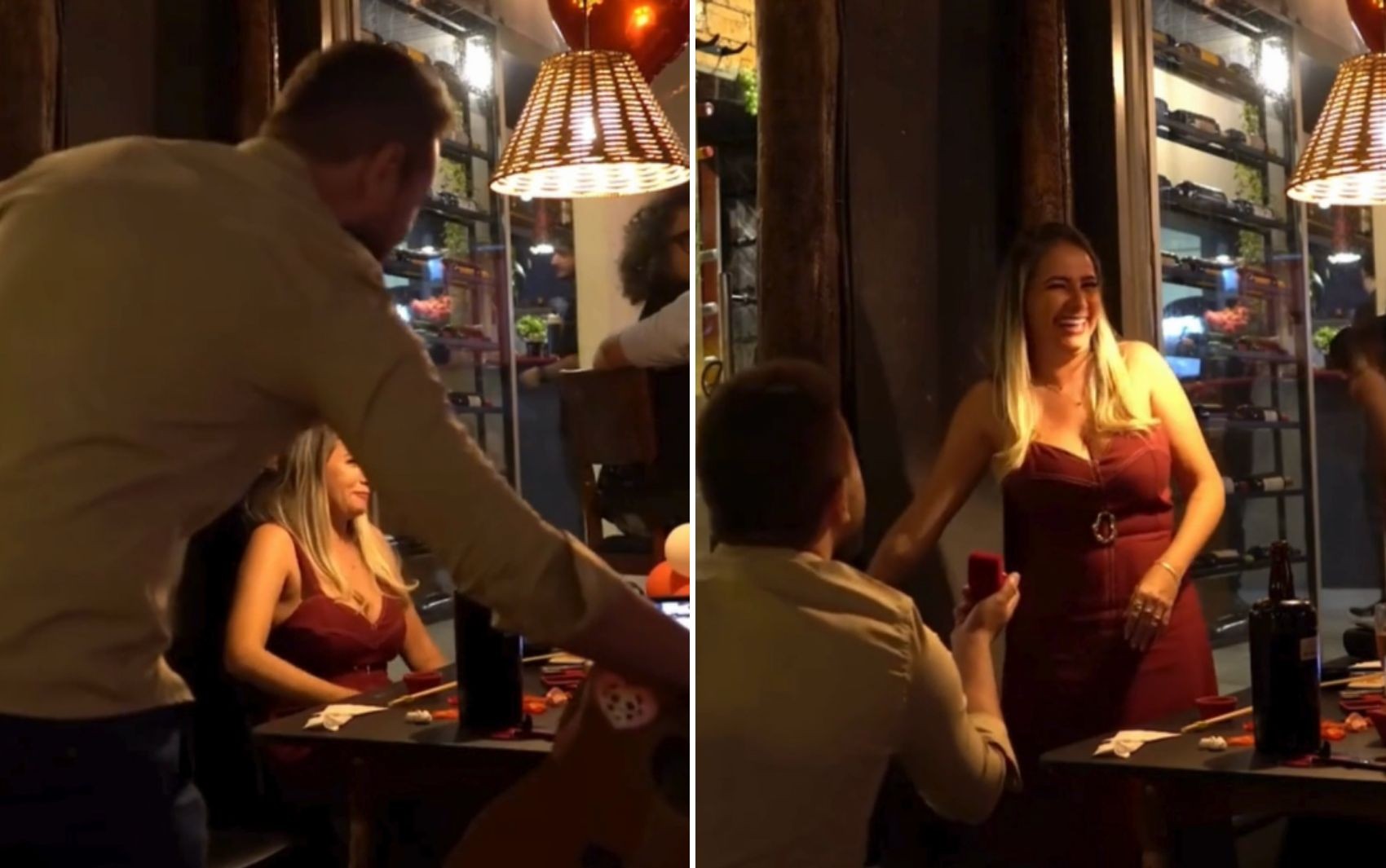 Cantor surpreende ao parar show para pedir namorada em casamento; vídeo