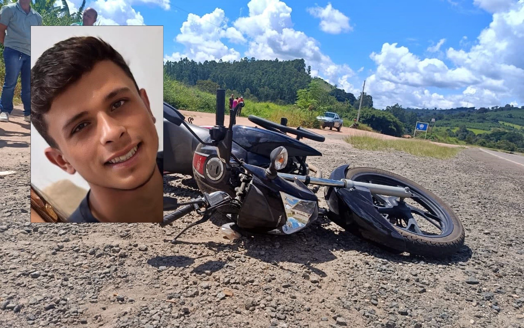 Passageiro de motocicleta morre após acidente com carro em Campestre, MG