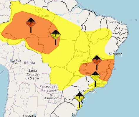 Inmet emite alerta e coloca 10 estados sob perigo de tempestade; veja quais