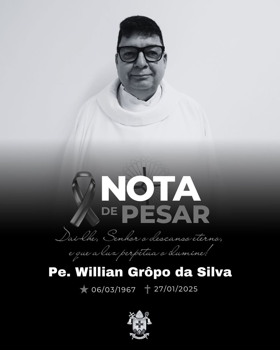 Quem era o padre que morreu ao perder controle do carro e descer ribanceira de rodovia em MG