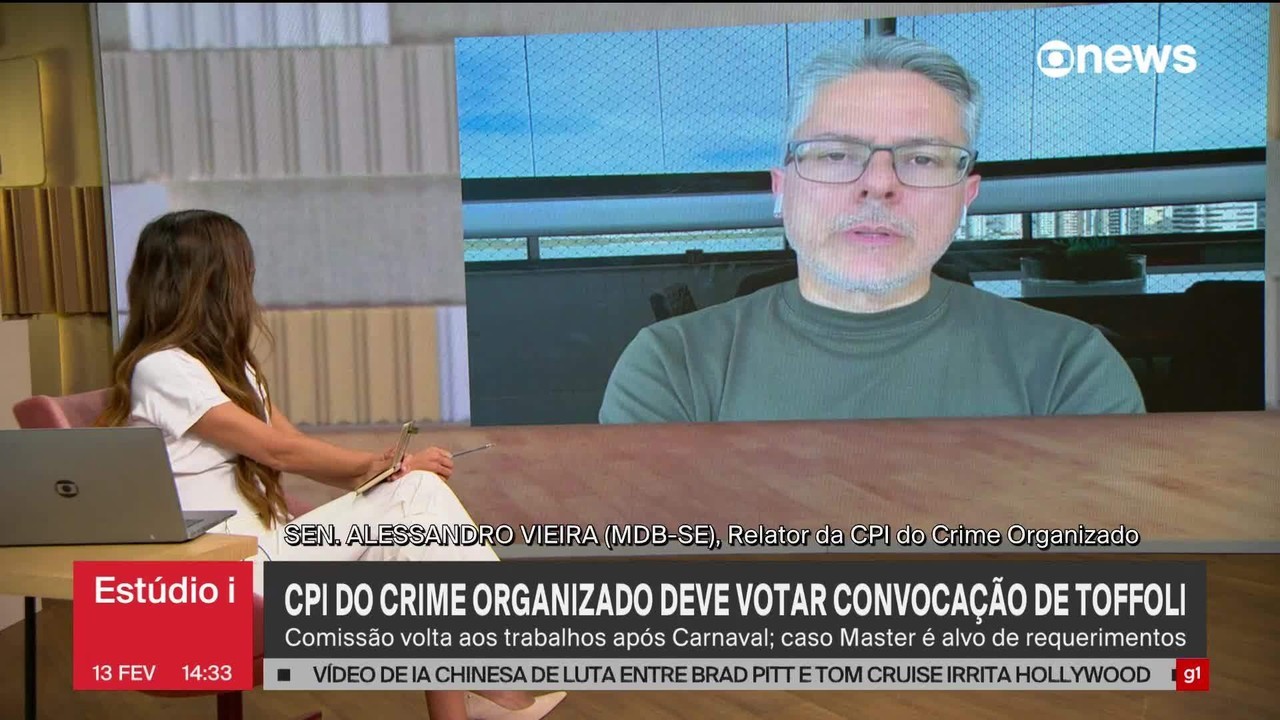 CPI do Crime Organizado deve votar convocação do ministro Dias Toffoli, do STF