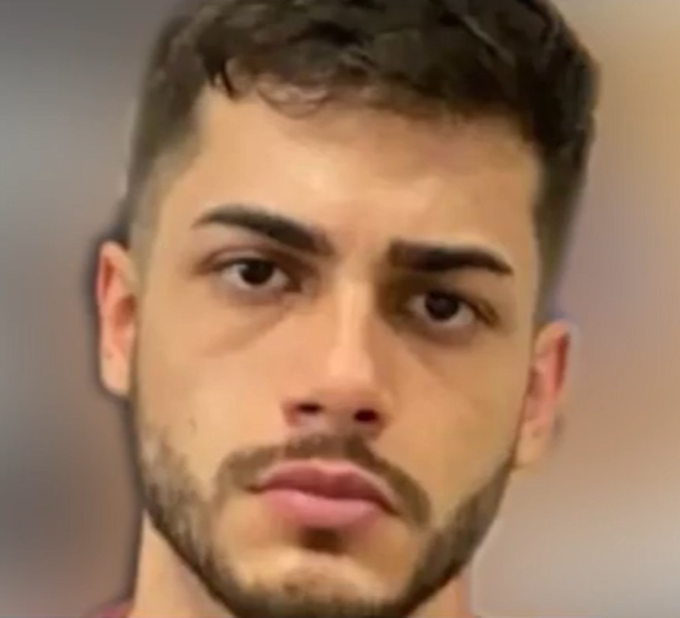 Rafael Souza, ex-namorado de Sashira, confessou o crime — Foto: TV Sudoeste