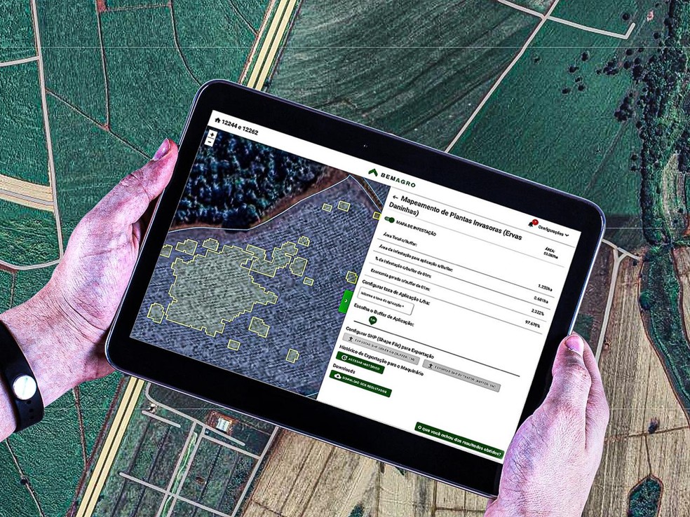 Tecnologia de monitoramento via satélite no campo é uma das inovações que obtiveram investimentos por meio de plataforma criada no interior de São Paulo. — Foto: Divulgação