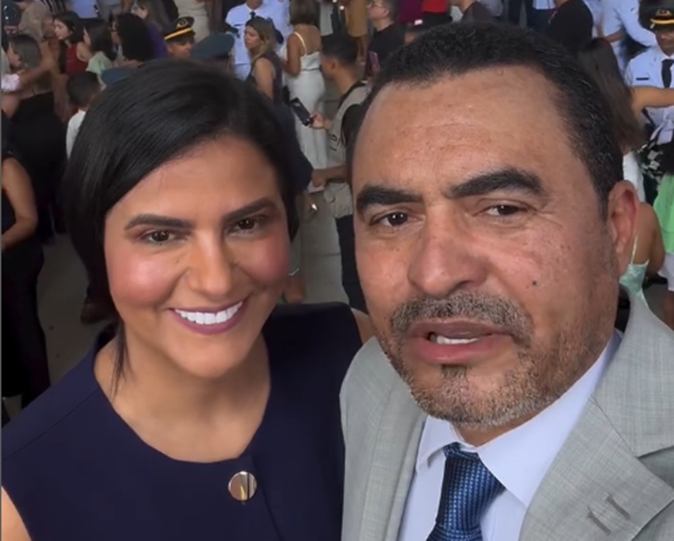Primeira-dama Karine Sotero e o governador, Wanderlei Barbosa, foram afastados — Foto: Reprodução/Instagram Wanderlei Barbosa