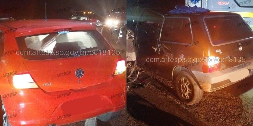 2 de 2
Acidente aconteceu no km 135 da Rodovia Comandante João Ribeiro de Barros, em Bocaina (SP) — Foto: Artesp/Divulgação