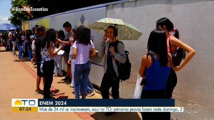 Estudantes de Palmas realizam primeira etapa da provas do Enem