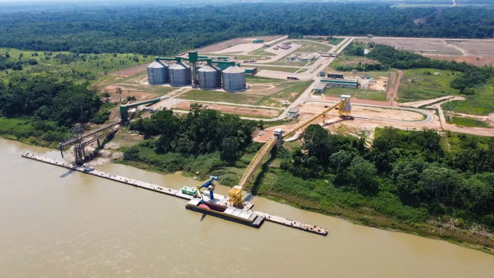 Porto no rio Madeira, em Porto Velho — Foto: Divulgação/Amaggi