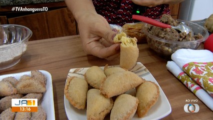Veja o resultado da receita de salgadinhos na cozinha do JA1