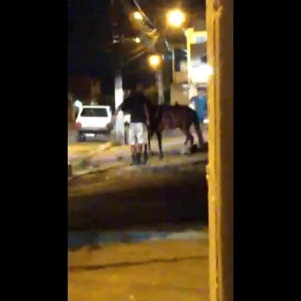VÍDEO: homem é flagrado dando cerveja a cavalo no interior de MG, Centro-Oeste