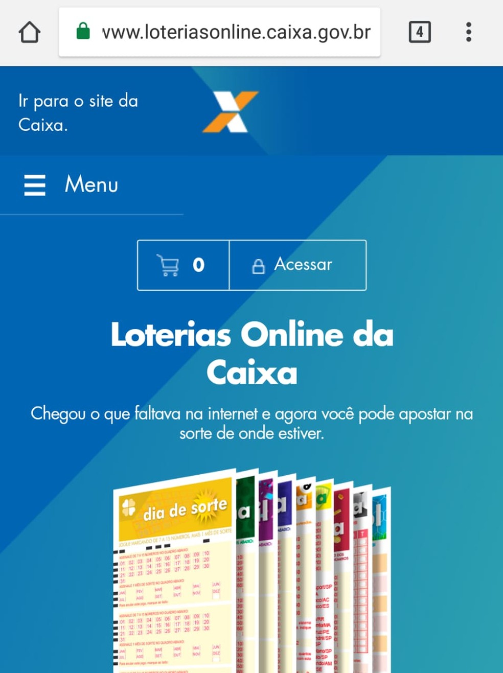 Caixa lança aplicativo para jogar na loteria pelo celular