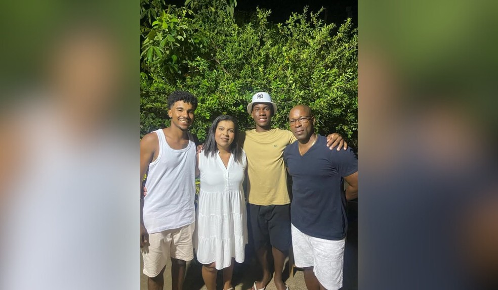 Juan sempre contou com o apoio da família para conquistar seus sonhos no esporte — Foto: Arquivo Pessoal/Reprodução