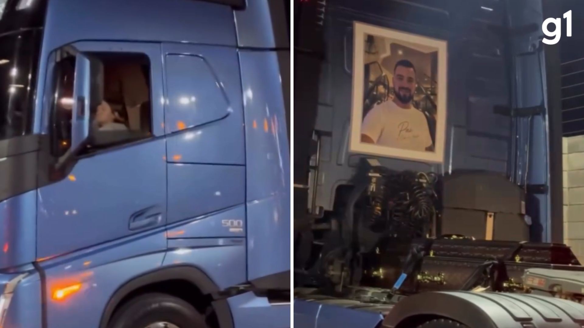 VIDEO: mother of truck driver killed in accident takes her son's coffin in a truck to the wake in RS