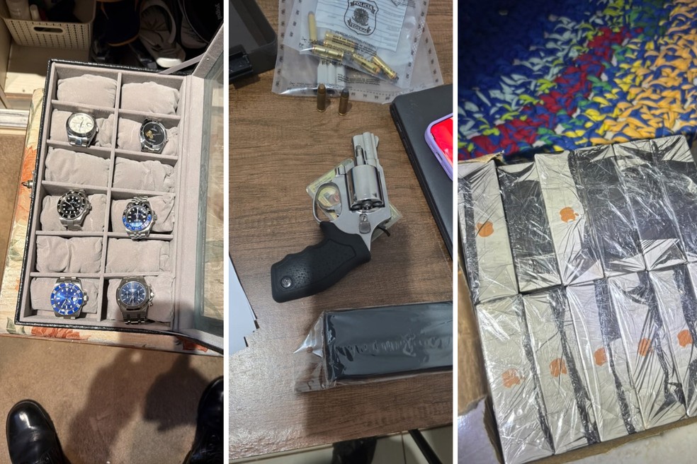 Apreensões da operação em Dourados e outros 2 estados — Foto: Policia Federal