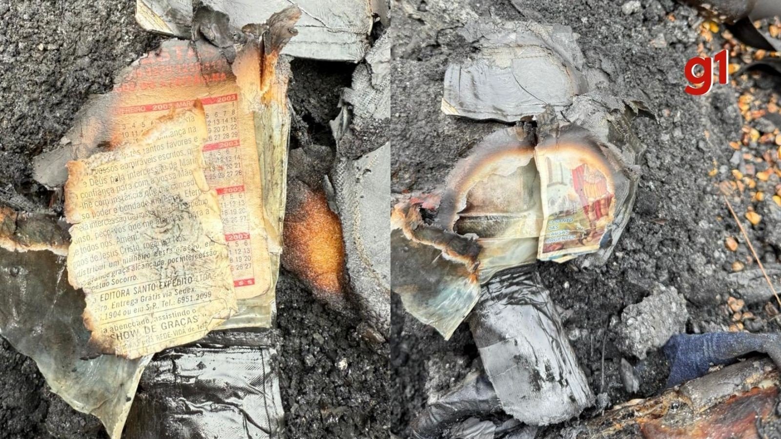 Vítima de acidente na 'curva da morte' ia pagar promessa após cura de câncer; imagem de santo e oração ficam intactas