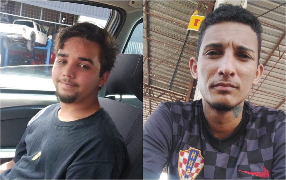 DJ Mauro Neto (esq.) e o motociclista de app Felipe da Silva ficaram em estado grave após serem atropelados por jovem sem CNH — Foto: Arquivo pessoal