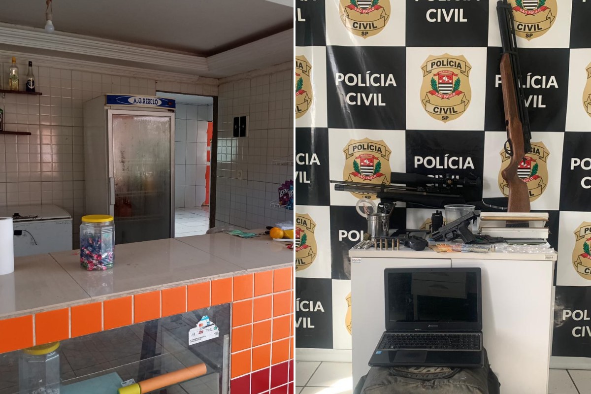 Operação da Polícia Civil prende quatro pessoas por tráfico de drogas e contrabando em bar no interior de SP