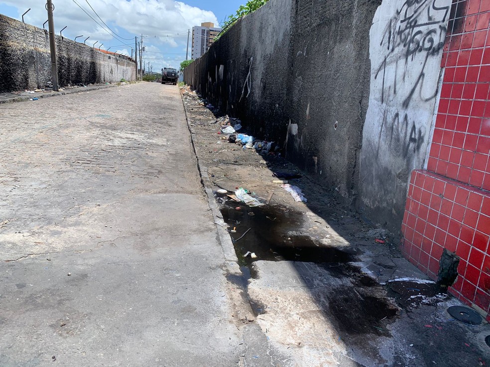 Trecho visitado pelas autoridades em Lagoa Nova, em Natal (RN) — Foto: Gustavo Brendo/Inter TV Cabugi