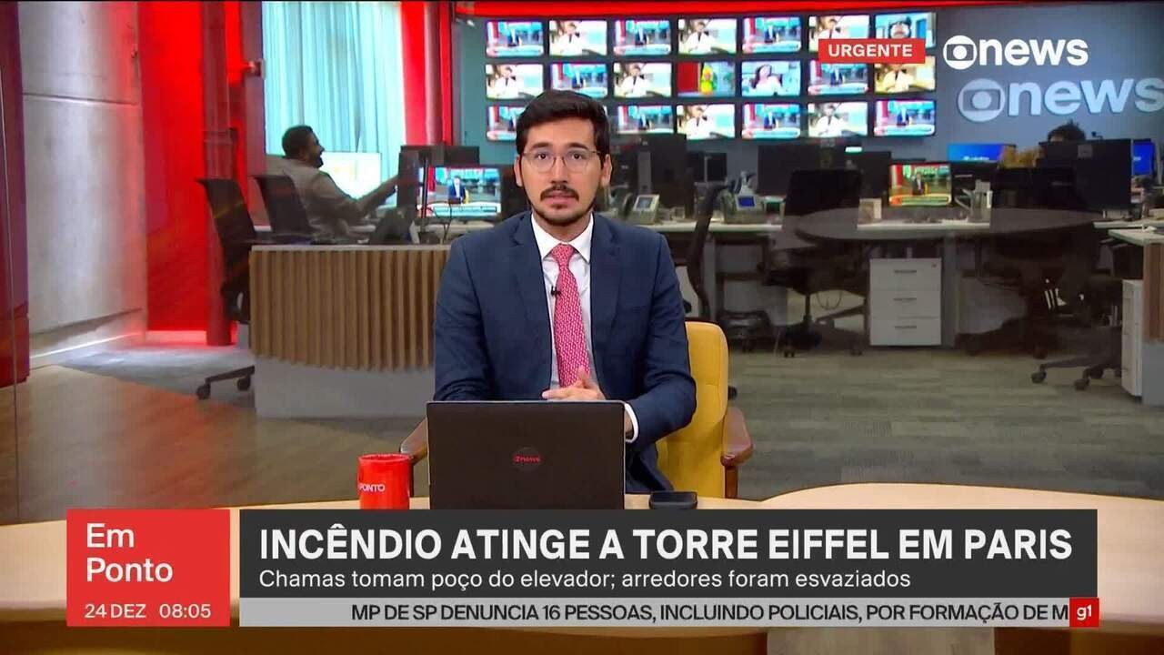 Incêndio atinge a Torre Eiffel, em Paris, diz imprensa local