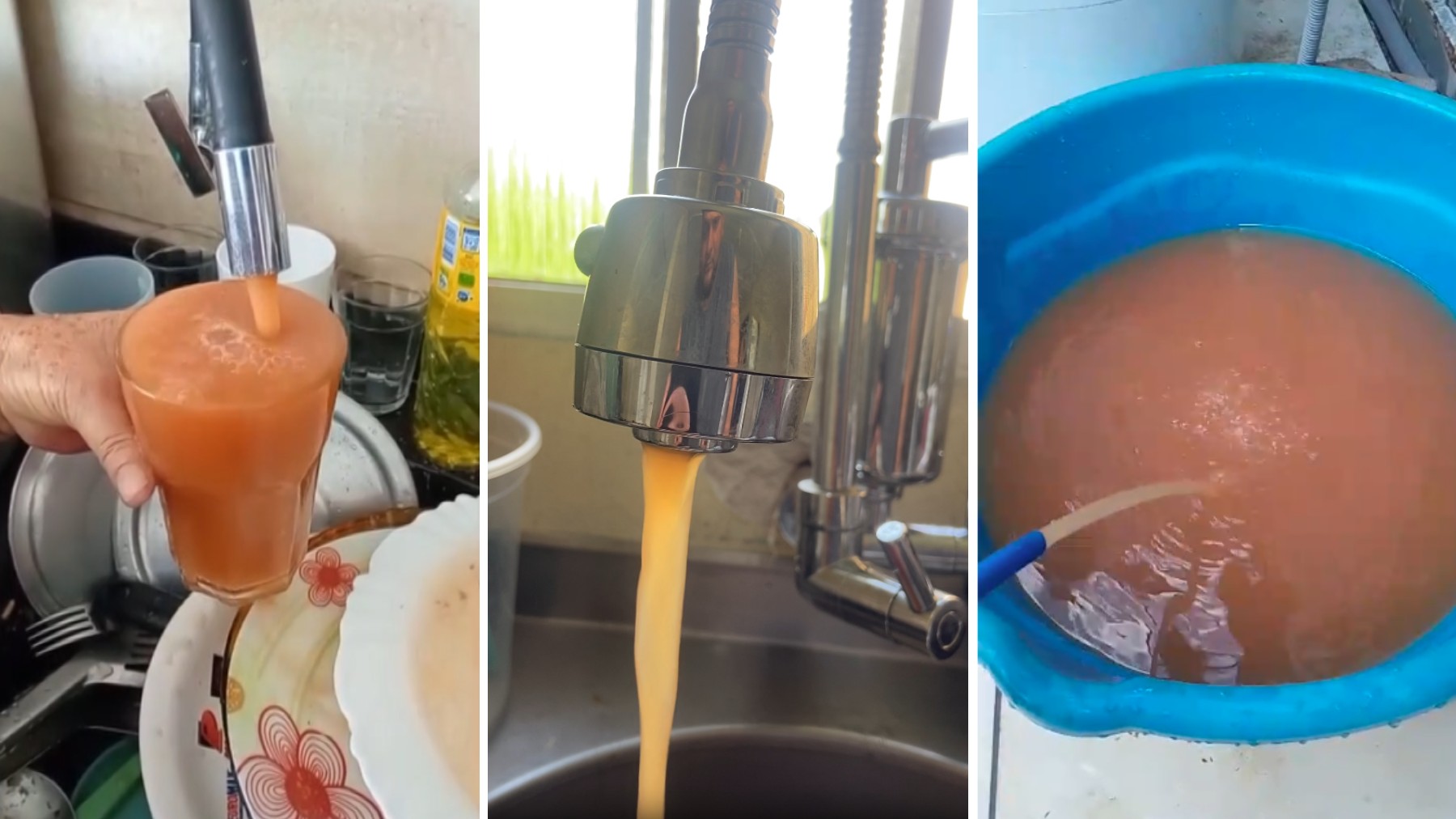 Após crise por gosto e cheiro ruins na água encanada, moradores registram água suja saindo de torneiras em  Ponta Grossa