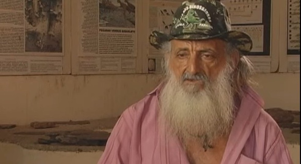 Robson Marques era conhecido como o Guardião do Vale dos Dinossauros, em Sousa, no Sertão paraibano — Foto: TV Paraíba/Reprodução