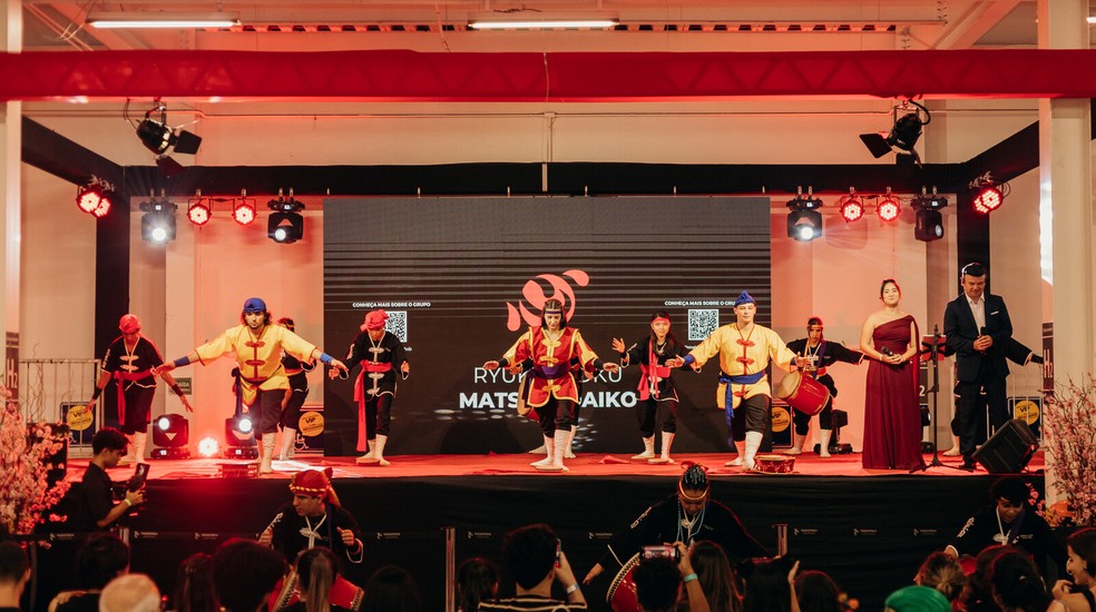 Apresentação durante o Nipo Festival, em Brasília — Foto: Divulgação