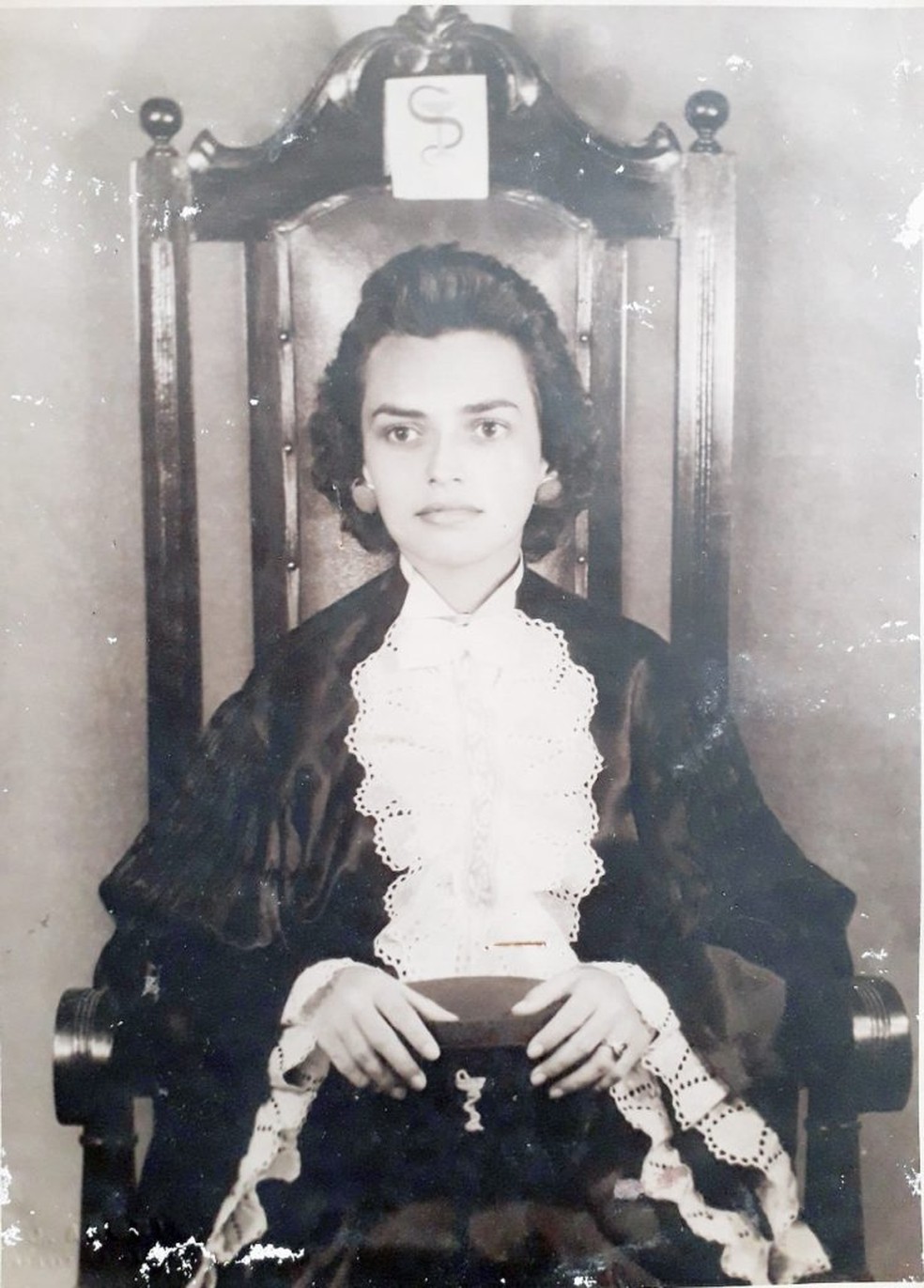 Terezinha Rêgo em sua formatura no Maranhão — Foto: Arquivo pessoal