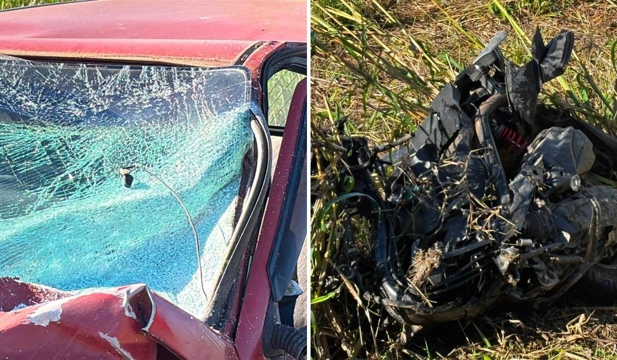Acidente entre carro e motocicleta deixa uma pessoa morta e duas feridas em rodovia de Piracicaba 