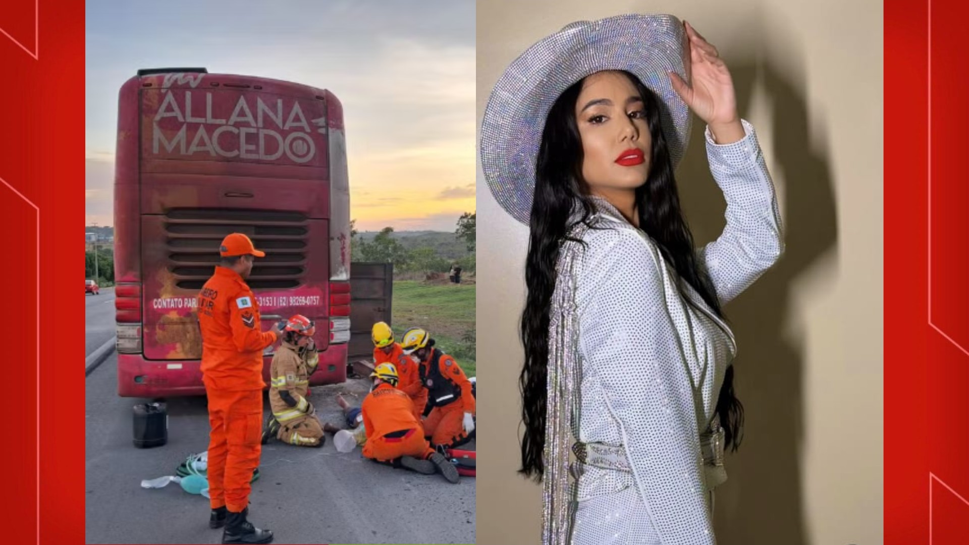 Tragédia no DF: Cantora Allana Macedo em choque após morte de borracheiro em acidente com ônibus