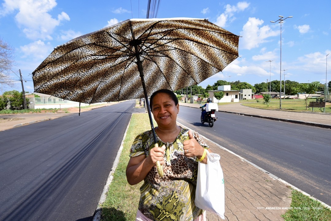 Essa obra valorizou ainda mais nosso bairro”, afirma moradora do Laura Moreira