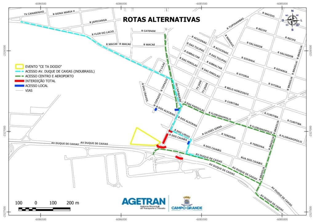 Cê Tá Doido: show altera trânsito na Avenida Duque de Caxias e acesso ao aeroporto; veja rotas e horários