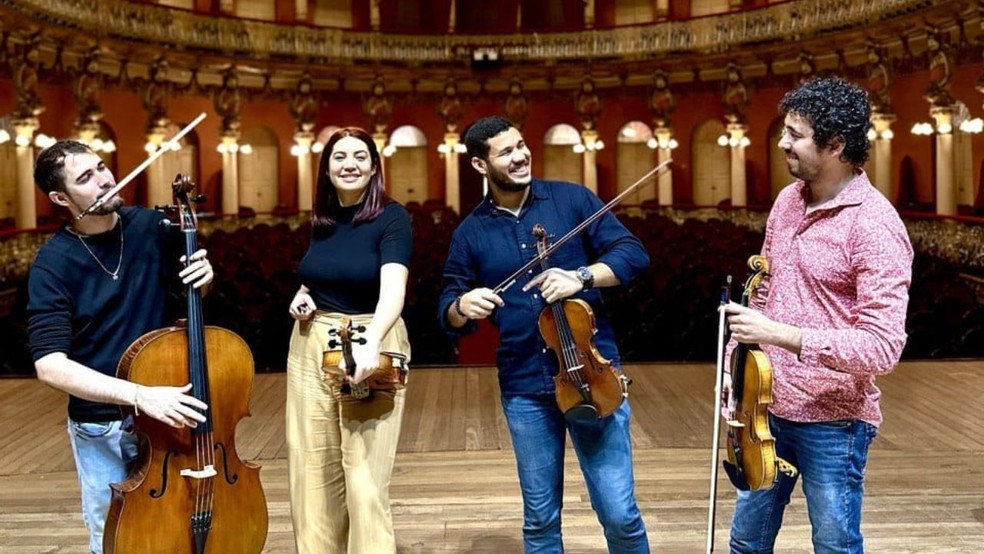 Quarteto Presto no Teatro Amazonas — Foto: Divulgação