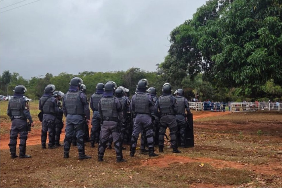 Equipes da Polícia Militar estiveram no local — Foto: Polícia Militar/Divulgação