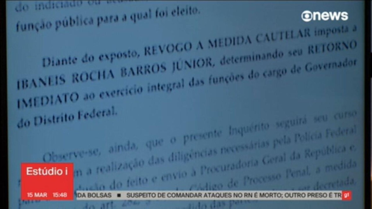 Alexandre De Moraes Determina Retorno Imediato De Ibaneis Rocha Ao Cargo De Governador Do Df