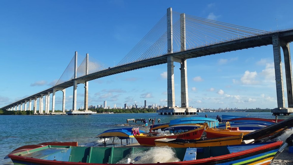 Ponte Newton Navarro, em Natal, RN (Arquivo) — Foto: Sérgio Henrique Santos/Inter TV Cabugi