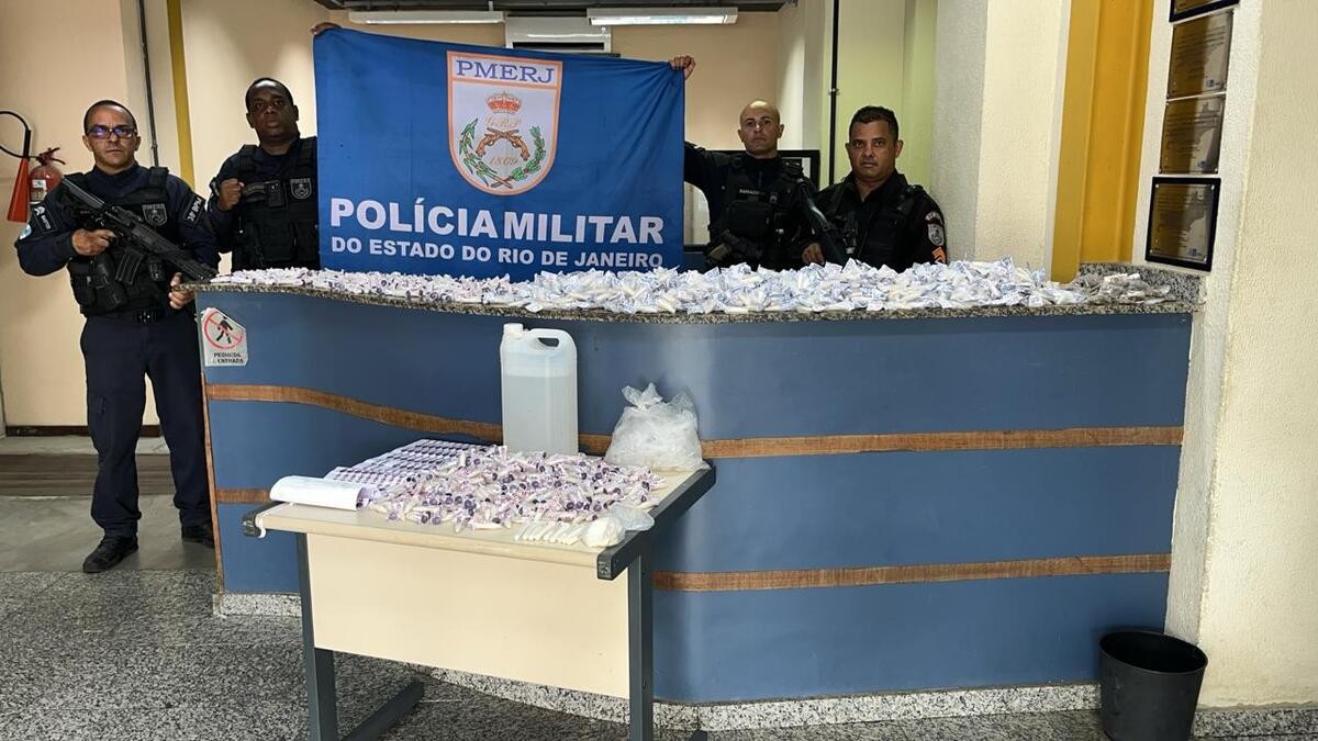 Polícia Militar apreende grande quantidade de drogas em Paraíba do Sul