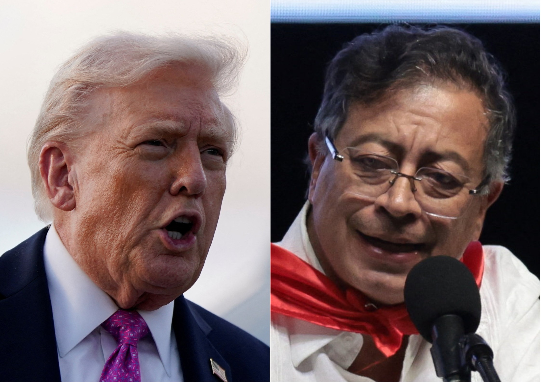 Trump chama Gustavo Petro, presidente da Colômbia, de 'traficante de drogas ilegal'