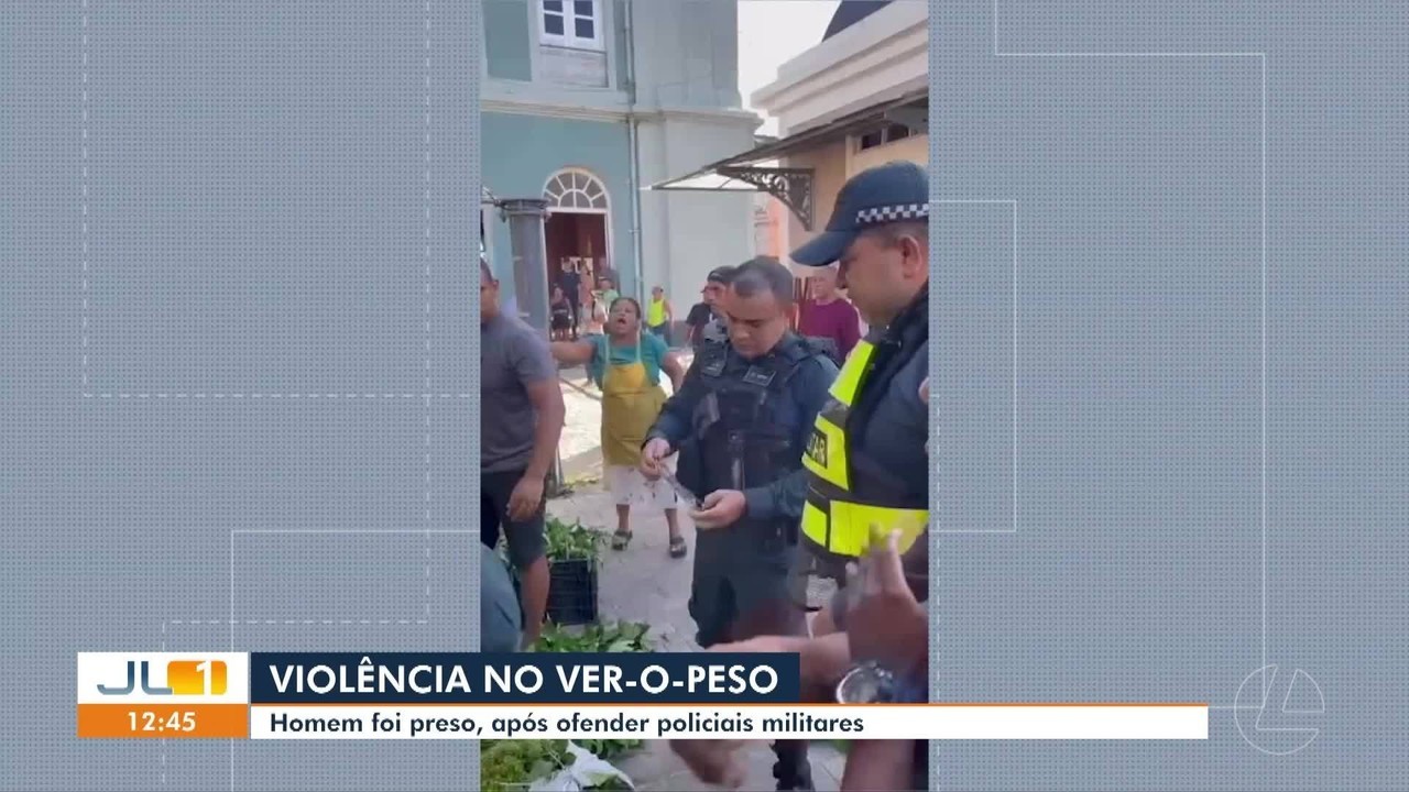 VÍDEO: prisão de homem por desacato causa indignação entre feirantes no Ver-o-Peso, em Belém