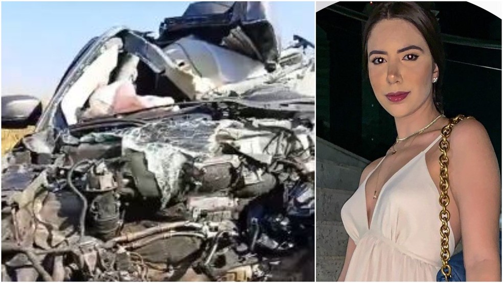 Empresária e estudante de medicina, Vitória Guedes, morreu após bater o carro em um caminhão na CE-138, em Morada Nova, no interior do Ceará — Foto: Reprodução